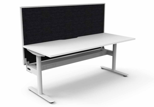 White Frame - Natural Oak Top